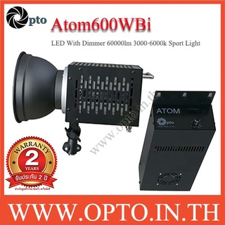 Atom600Bi LED With Dimmer 60000lm 3200-5800k Sport Light 600w ไฟLEDสปอร์ตไลท์2สี