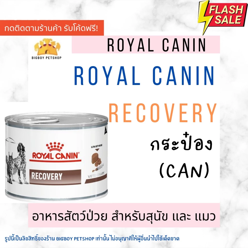 โปรดอ่านก่อนสั่ง🔥 Sale Recovery Royal canin อาหารสัตว์ป่วย สำหรับหมาและแมว