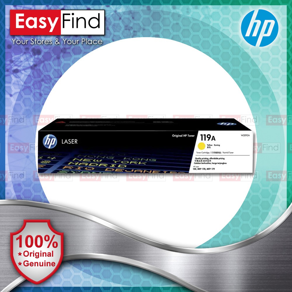 HP 119A Black / Cyan / Yellow / Magenta Original Laser Original Toner 2gti #6