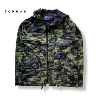 TOPMAN Hoodie Camo Jacket รอบอก 44”