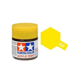 สีสูตรน้ำ TAMIYA X-24 Clear Yellow (10 ml)