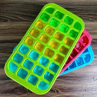 บล็อคซิลิโคนทำน้ำแข็งก้อน 32 ช่อง Ice block 32 lump silicone  คละสี