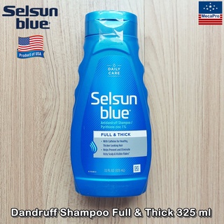 70 OFF ราคา Sale!!! EXP: 2/23. Selsun Blue® Dandruff Shampoo Full &amp; Thick 325 ml แชมพูขจัดรังแค ผมหนาขึ้นและบำรุงผม