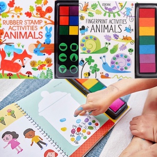 Usborne หนังสือกิจกรรมพิมลายนิ้วมือ fingerprint activities