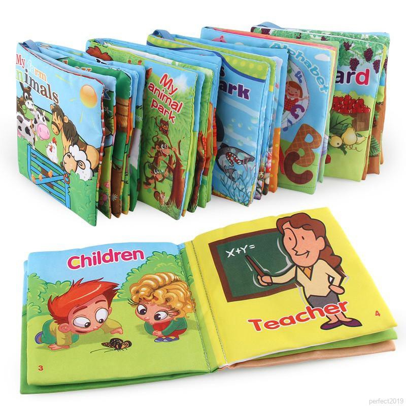สมบูรณ์แบบ หนังสือการ์ตูนผ้า เสริมพัฒนาการเด็กปฐมวัย ของเล่นเพื่อการศึกษา