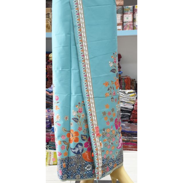 ผ้าพันลายดอกชบา MRR #253