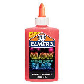 Elmer's Glow in the Dark Glue, 5 Fluid Ounces, Pink