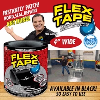 🔥ยาวพิเศษ!🔥🥳 FLEX TAPE ™ เทปกันน้ำมหัศจรรย์ เหนียวพิเศษ ขนาด 10x152 ซม. เทปกันรั่ว เทปกาว ส่งฟรี พร้อมส่ง