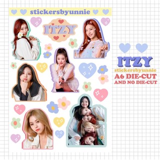 สติ๊กเกอร์ ITZY ขาวมัน กันน้ำ (ไดคัท/ไม่คัท)