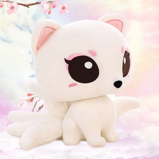 ✼◄ตุ๊กตาจิ้งจอกเก้าหาง Sansheng III ตุ๊กตา ตุ๊กตา Plush Shili Peach Blossom ตุ๊กตาสุนัขจิ้งจอกสีขาว ใหม่ Baifengjiu หมอน