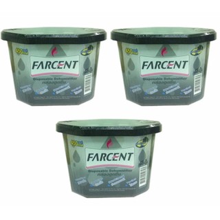 กล่องดูดความชื้น ฟาร์เซ็นท์ Farcent 450 มล. (ดำ) x 3 อัน