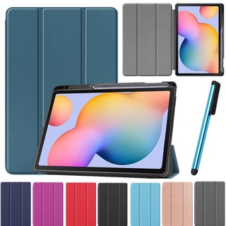 เคสหนังสําหรับ samsung tab s 6 lite 10 . 4 นิ้ว sm - p 610 p 615 p 617