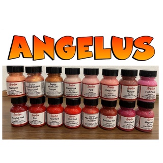 Angelus Paint โทนสี แดง-ชมพู Made in USA สีอคิลิคทาหนัง