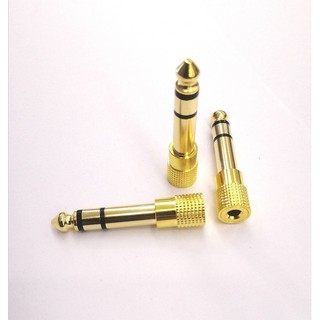 หัวแปลงแจ็คหูฟัง เป็นไมค์โครโฟนใหญ่ 6.5mm Male to 3.5mm Female Audio Adapter