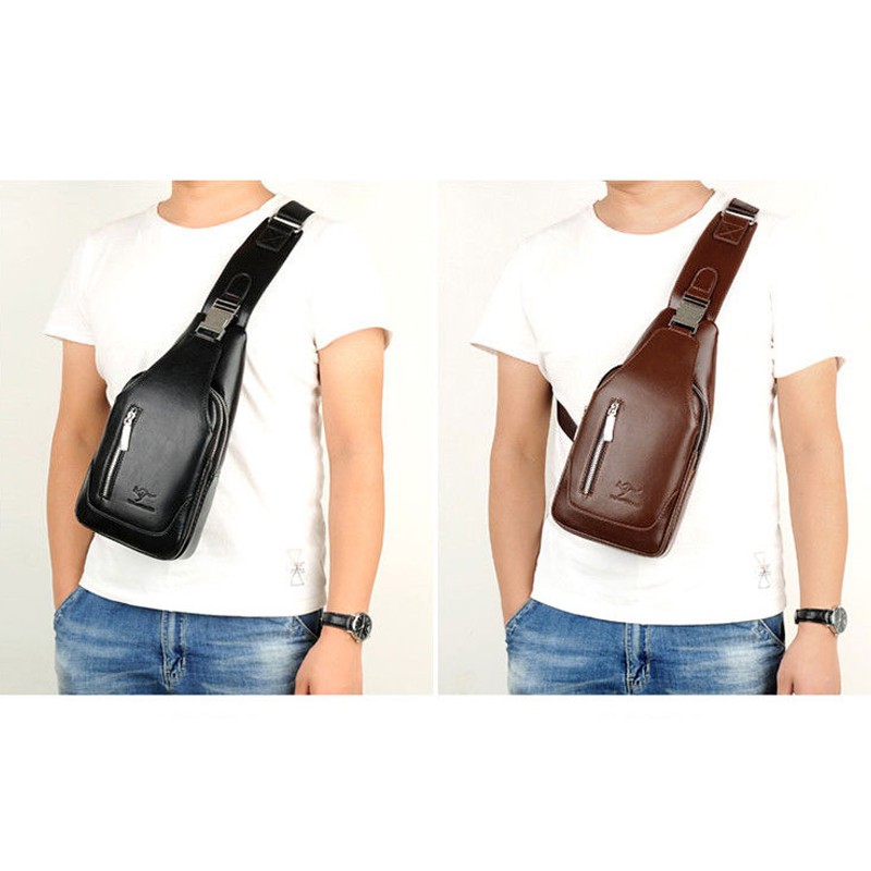 กระเป๋าสะพายหนังสองชิ้น +กระเป๋าสตางค์ (ซื้อหนึ่งแถมหนึ่ง) กระเป๋า crossbody คุณภาพสูง