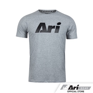 ARI SIGNATURE LIFESTYLE TEE - GRAY/BLACK เสื้อยืด อาริ ซิกเนเจอร์ สีเทา