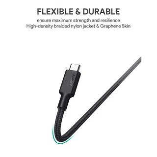 AUKEY CB-CD21 Gen2 E-Marker | สายชาร์จเร็ว USB-C to C 100W PD + USB 3.1 Gen2 10Gbps + 4K