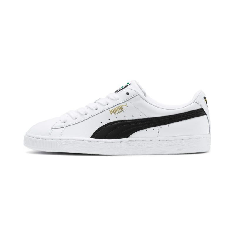 puma basket classic lfs white black