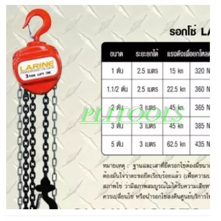 รอกโซ่ 1 ตัน Larine(รอกเหลี่ยม) ส่งฟรี เก็บเงินปลายทาง