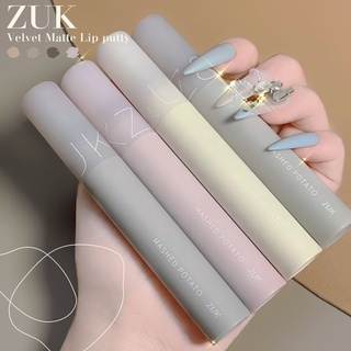 ZUK ลิปสติก เนื้อแมตต์ กำมะหยี่ โทนสีน้ำตาล