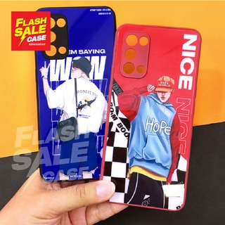 OPPO A3S A53 F5 Reno 5(5G) Reno 7(5G) เคสมือถือกระจกพิมพ์ลายหน้าเงา กันเลนส์กล้อง การ์ตูนเท่