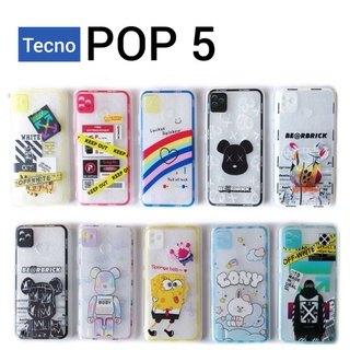 เคส tecno POP5  เคสใสลายกราฟฟิตี้สุดคูล **มีเก็บเงินปลายทาง**