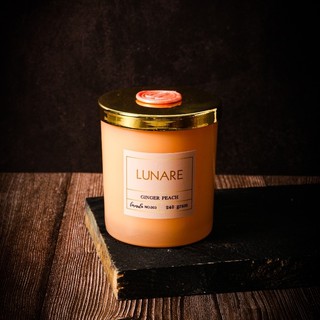 เทียนหอม  LUNARE เทียนในแก้ว กลิ่น Ginger peach ขนาก 230 กรัม