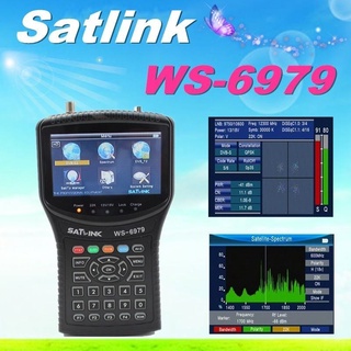 Satlink  WS-6979 By Mastersat  (S2+T2) Combo Satfinder เครื่องวัดสัญญาณดาวเทียม+ทีวีดิจิตอล วัด Spectum ได้ด้วย