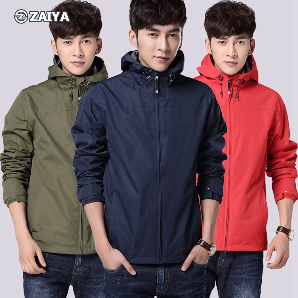 GOJO เสื้อแจ็คเก็ต Unisex กลางแจ้งผู้ชาย Jaket มอเตอร์เสื้อกันลมระบายอากาศผู้ชาย