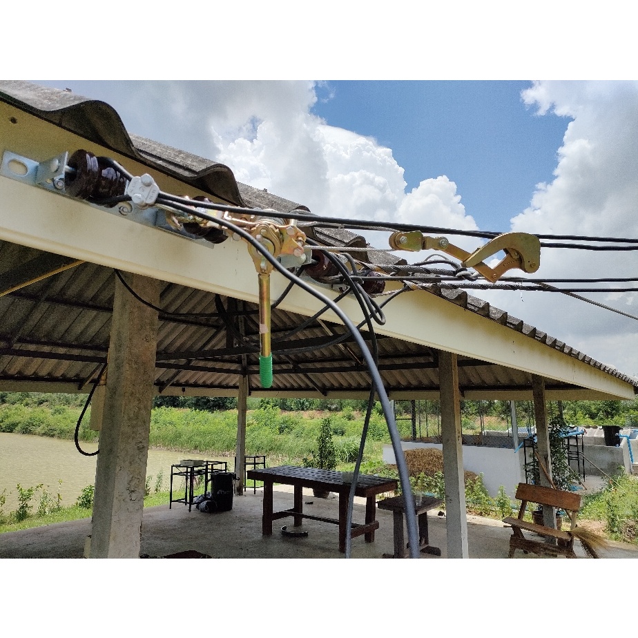 รอกสลิงดึงสายไฟ รอกพร้อมกริ๊ปสายไฟ รอกโยกดึงสายไฟ แบบมือโยก - รูปที่ 6