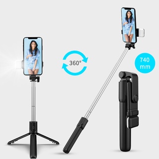 Bluetooth Wireless Selfie Stick Mini Tripod Extendable with fill light Remote shutter For IOS Android phone Live Broadca