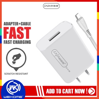 อุปกรณ์ชาร์จ Caza T5 สายชาร์จ+หัวชาร์จ (Adapter+Cable) Output 2.4A สายชาร์จ Fast charging ชาร์จเร็ว 6A สูงสุด