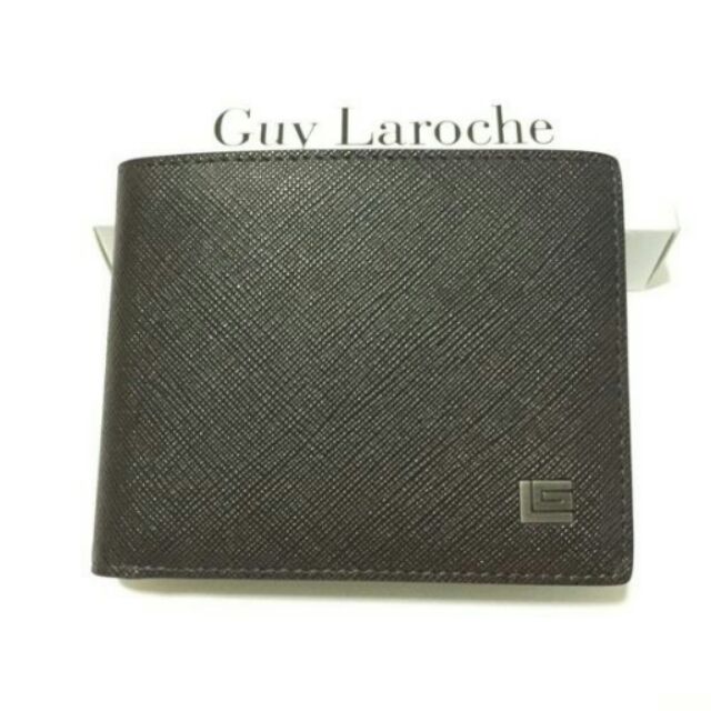กระเป๋าสตางค์ผู้ชาย Guy Laroche สีน้ำตาลหนังลายช่องธนบัติ 3 ช่อง
