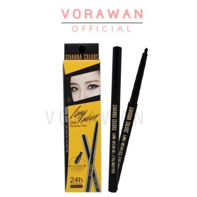พร้อมส่ง ถูก ของแท้ #HF777 : ซิวานน่า อายไลเนอร์ Sivanna Long Wear Gel Eyeliner Pen