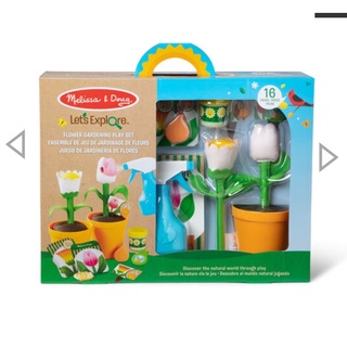 Melissa &amp; Doug รุ่น 30828 เล่นปลูกดอกไม้ Lets Explore Flower Gardening Play Set อุปกรณ์เพียบ ดอกไม้เปลี่ยนสีได้ น่าเล่น