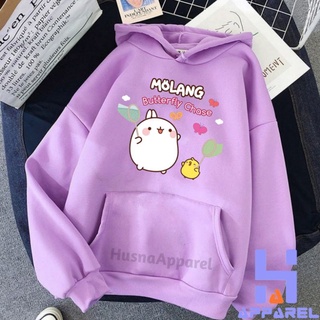 Molang PIU PIU เสื้อแจ็กเก็ตมีฮู้ด สําหรับเด็ก