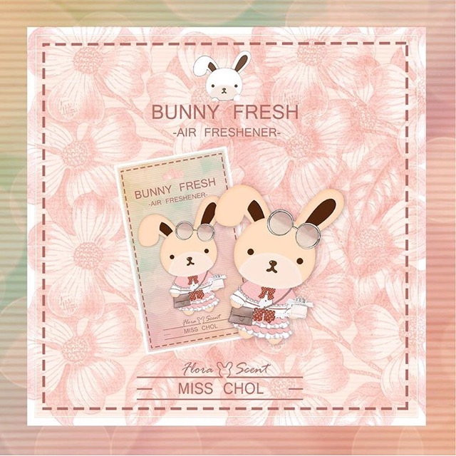 แผ่นน้ำหอม กระต่ายกลิ่นน้ำหอม  chole : แผ่นน้ำหอมปรับอากาศ