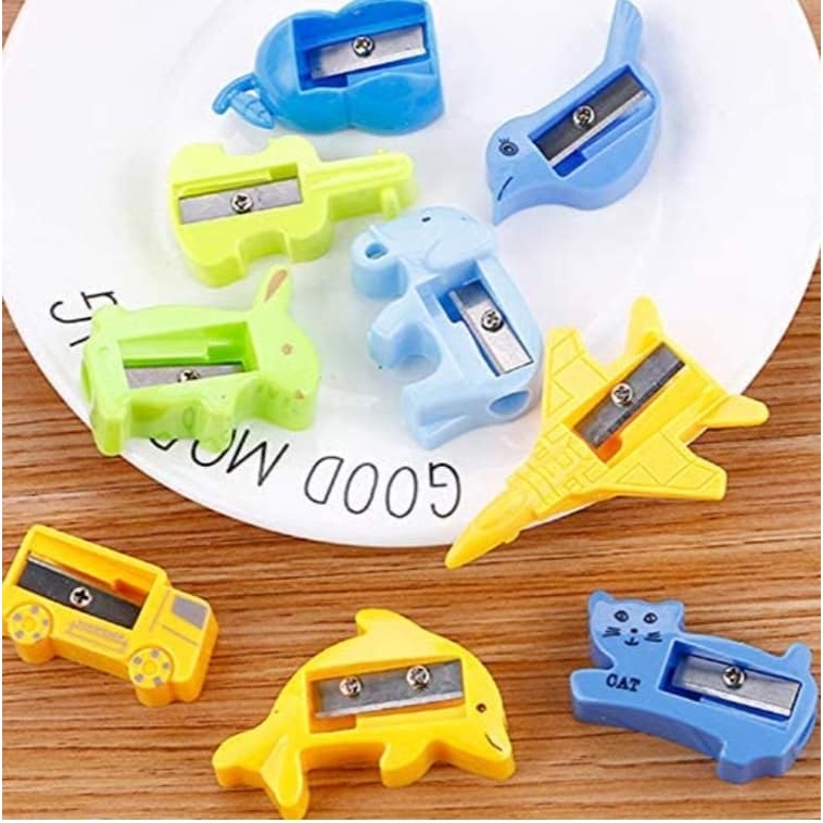 กบเหลาดินสอ (กระปุก 24ชิ้น) สีหวาน สีพาสเทล Pencil Shapener - รูปที่ 2