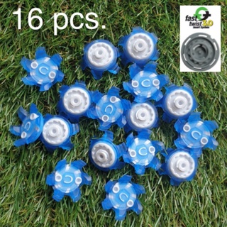 ปุ่มรองเท้ากอล์ฟ 16 pcs. Spikes golf cleats Fast Twist 3.0 &amp; tour lock insert system(มีรู/เดือยกลางปุ่ม) for FJ.