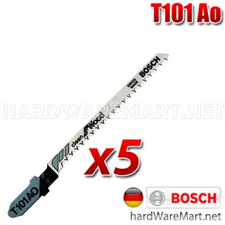 BOSCH ใบเลื่อยจิ๊กซอว์พลาสติก 1.5-15mm T101AO jigsaw blade wood