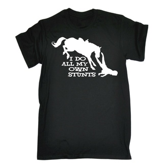 เสื้อยืด พิมพ์ลาย I Do All My Own Stunts Horse เหมาะกับของขวัญวันเกิด สําหรับผู้ชาย 323699Size S-5XL