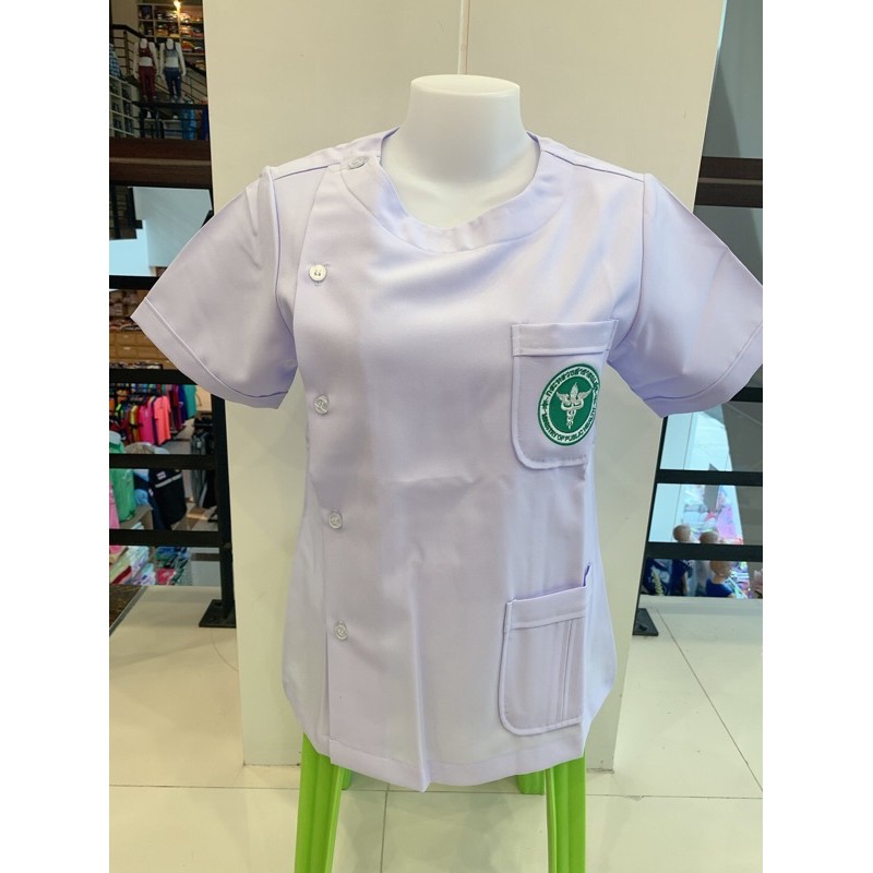 เสื้อกาวน์ขาว เสื้อกาวน์แขนสั้น คอกลม ปักตรากระทรวงสาธารณสุข เนื้อดี ทรงสวย ⛔️ปักชื่อไม่ชำระปลายทาง⛔️ ส่งของทุกวัน
