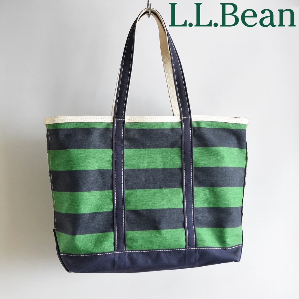 ll bean tote bag boat กระเป๋าผ้า XL Sz ถุงผ้า ซิป USA made