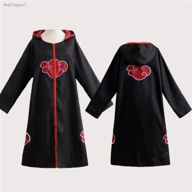 ราคาถูกที่สุด﹊Naruto windbreaker Uchiha Itachi คอสเพลย์เสื้อคลุม red ...