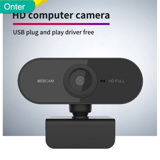 🍃ราคาต่ำสุด🍃1080P Webcam กล้องเว็บแคม ติดตั้งไมโครโฟนกล้องหมุนกล้อง Mini HD 1080P กล้องติดคอม กล้องเว็บคอมพิ เว็บแคม HD เว็บแคมสำหรับคอมพิวเตอร์พีซีแล็ปท็อปวิดีโอระดับการประชุมเว็บแคมพร้อมไมโครโฟนปรับ USB ได้ 360 องศา