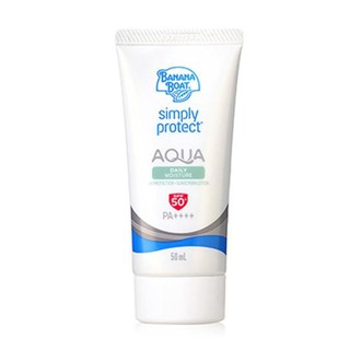 Banana Boat Simply Protect Aqua Daily Moisture UV Protection Sunscreen Lotion SPF50+ PA+++ 50ml. บานาน่าโบ๊ท เดลี่ มอยส์