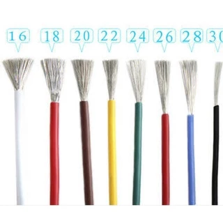 สายไฟ สายไฟเดี่ยว PVC-1007 16AWG 18AWG 20AWG 24AWG 80°C 300V ราคาต่อ 1 เมตร ตัดยาวตามจำนวนที่สั่ง