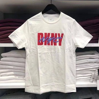 เสื้อยืดครอป Spot U.S.-China Shopping Cart Dkny Tang Kinaer เสื้อยืดลําลองสําหรับผู้ชายผ้าฝ้ายแขนสั้นคอกลมใส่สบาย