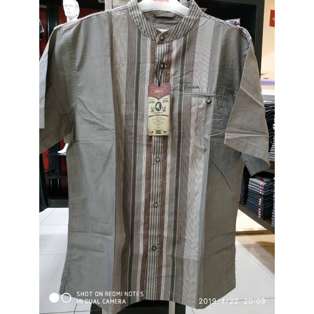 KEMEJA Hny sz XL เสื้อเชิ้ตแขนสั้นผู้ชายคอบามัส แบรนด์ GABRIEL Original