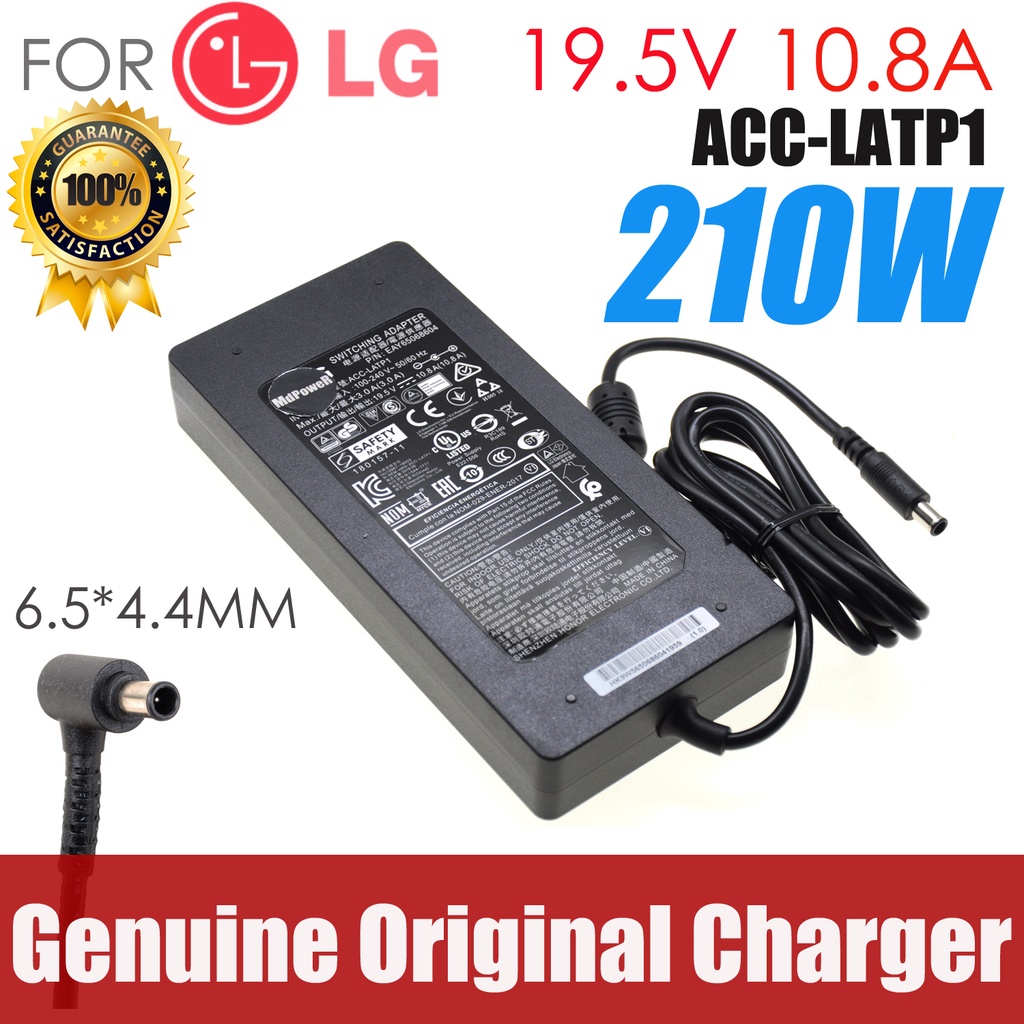 Genuine ACC-LATP1 19.5V 10.8A 210W ADS-150KL-19N-3 EAY65068604 AC Adapter For LG 32UD99 32BL95U Lapt